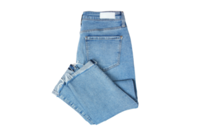 Blue jeans isolated on a transparent background png