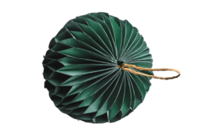 Green paper ballon isolated on a transparent png