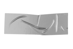 gris ruban isolé sur une transparent Contexte png
