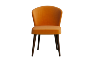 Ocher chair isolated on a transparent background png