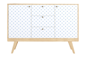 White storage cabinet isolated on a transparent background png