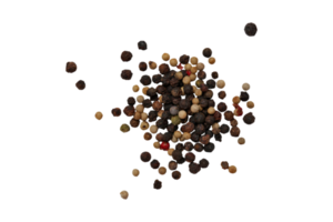 Black pepper isolated on a transparent background png