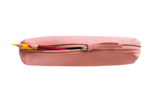 Pink pen case isolated on a transparent background png