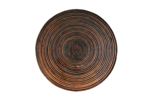 Brown plate isolated on a transparent background png