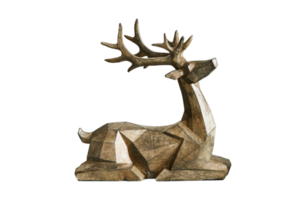 Brown reindeer isolated on a transparent background png