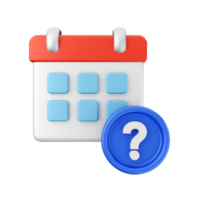 3d calendar event date day schedule icon illustration png