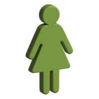 3d femme icône png