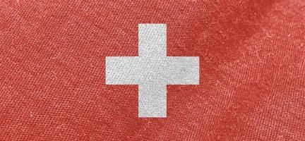 Switzerland fabric flag cotton material wide wallpaper colored fabric Swiss flags background photo