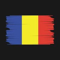 Rumania bandera ilustración vector