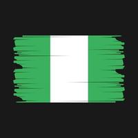 ilustración de la bandera de nigeria vector