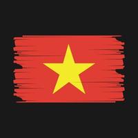 ilustración de la bandera de vietnam vector