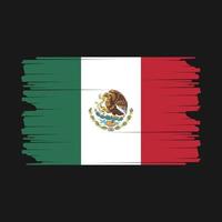 ilustración de la bandera de méxico vector