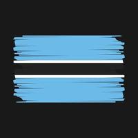 Botswana Flag Illustration vector