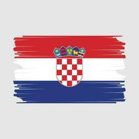 Croacia bandera ilustración vector