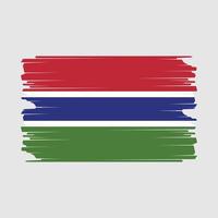 Gambia bandera ilustración vector