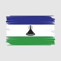 Lesotho Flag Illustration vector