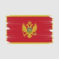 montenegro bandera ilustración vector