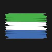 Sierra Leone Flag Illustration vector