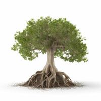 nature tree plant illustration AI photo