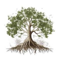 naturaleza árbol planta ilustración ai foto