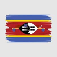 Swaziland Flag Illustration vector