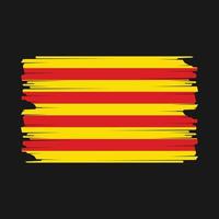 Cataluña bandera ilustración vector