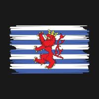 Luxemburgo bandera ilustración vector
