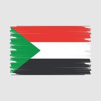 Sudán bandera ilustración vector