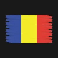 Rumania bandera ilustración vector