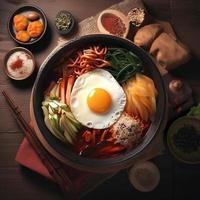 Asian food traditional Korean Japanese AI photo