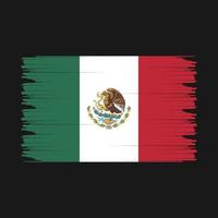 ilustración de la bandera de méxico vector