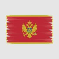 Montenegro Flag Illustration vector