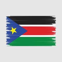 sur Sudán bandera ilustración vector