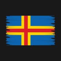 Aland Islands Flag Illustration vector