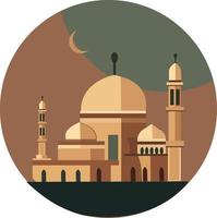 a Islamic mosque royalty free vector