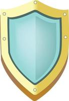 shield for defense icon cartoon style vector