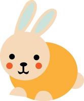cute easter rabbit vector