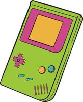 gameboy mano dibujado ilustración vector