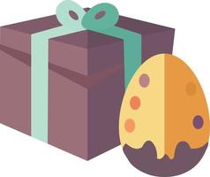 cute Easter gift box stock illustrition vector