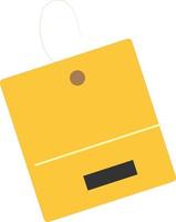 shopping bag simple graphics vector