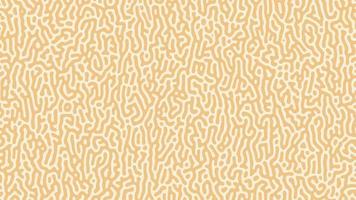 Orange Turing reaction background. Abstract diffusion pattern with chaotic shapes. Vector illustration.