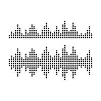 Sound waves vector illustration