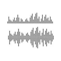 Sound waves vector illustration