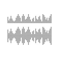 Sound waves vector illustration