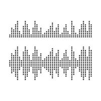 Sound waves vector illustration