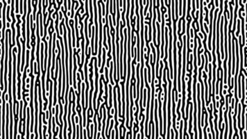 Monochrome Turing reaction background. Abstract diffusion pattern with chaotic shapes. Vector illustration.