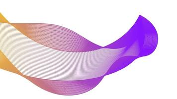 telón de fondo abstracto con líneas de gradiente de onda de colores sobre fondo blanco. Fondo de tecnología moderna, diseño de olas. ilustración vectorial vector