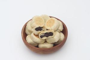 a close up of Bakpia with chocolate flavor photo