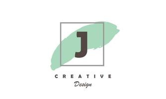 J alphabet  water color logo artistic, fancy,  trendy hand drawn  vector design on black  background.