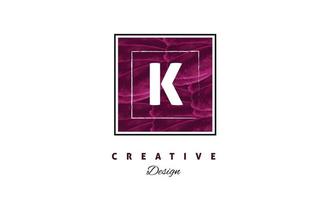 K alphabet  water color logo artistic, fancy,  trendy hand drawn  vector design on black  background.